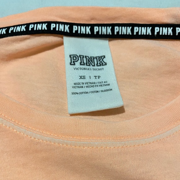 Pink Victoria’s Secret 100% Cotton Begonia Dog Logo Long Sleeve T-shirt|PINK Top - Picture 6 of 10